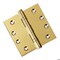 Embassy 4 x 4 Solid Brass Ball Bearing Hinge, Polished Brass Finish with Flat Tips 4040BBUS3F-1 - alternate 1